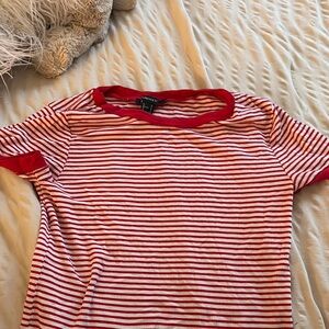Red and White Striped T-Shirt